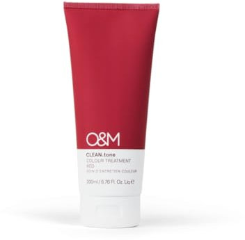 O&M CLEAN.tone Red (200ml) – Farbauffrischende Haarkur für braunes bis dunkelblondes Haar – Pflegt & tönt mit rotem Farbglanz – Ohne Sulfate & Silikone – PETA-zertifiziert, vegan, Made in Australia