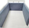 PTKG Kinderbett Umrandung Atmungsaktiv, Weich Bettnestchen Umrandung, Babybett Nestchen Bettumrandung, Kopfschutz Babybett Umrandungen,A29,150cm×30cm