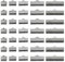 PATIKIL 8mm/10mm/13mm/20mm/25mm Ribbon Ends Crimp Clamp 300pcs Pinch Crimp End Bracelet Bookmark Cord Ends Fasteners Clasp for Leather DIY Craft Jewelry Making Black