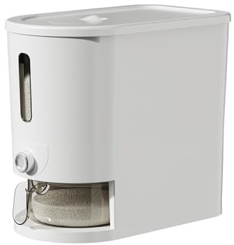 WNDUOKXH Distributeur de Riz détachable pour Une Distribution de Riz Pratique et Distributeur de céréales détachable Transparent en Plastique PP ABS, Type+2【5kg】