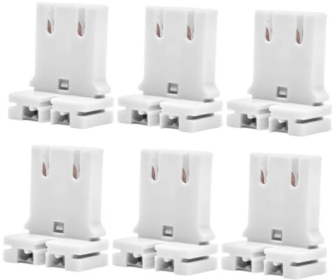 Gadpiparty 6stücke Leuchtstoffröhrenfassung Halterung Für Röhren Wandlampenfassung Mit Einfacher Plug-and-play-installation Für Home Office Beleuchtung Lampe Basis
