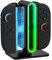 Wigearss Chargeur Magnétique pour Nintendo Switch 2 JoyCon, Station de Charge Rapide pour 4 JoyCon, avec Lumière RGB et LED en Temps Réel