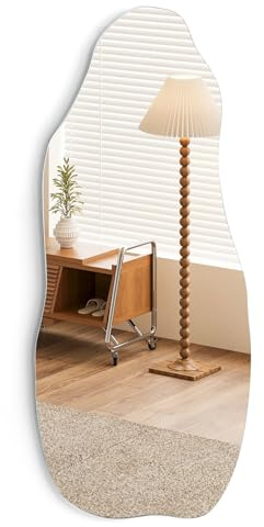SUNNYNEST Asymmetrical Irregular Wall Mirror Frameless Cloud 100x50cm