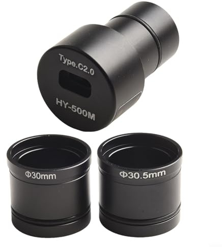 5MP USB-Mikroskop-Kamera mit CMOS-Sensor, digitales elektronisches Okular für industrielle Inspektion, inkl. 23,2 mm, 30 mm, 30,5 mm Adaptern