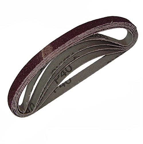 Silverline 950457 5 bandes abrasives 13 x 457 mm Grain 40
