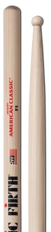 Vic FIrth - American Classic® Drumsticks F1 - American Hickory - Wood Tip