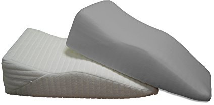 Dukal | Bezug für Witschi Venenkissen | Größe A | 2 Stück | aus hochwertigem DOPPEL-Jersey | 100% Baumwolle | Farbe: grau
