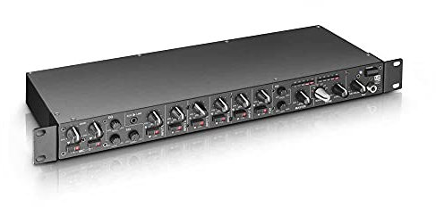 LD Systems ZONE 622-19 2-Zonen Mixer mit 2 Mikrofonkanälen und 1HE, schwarz