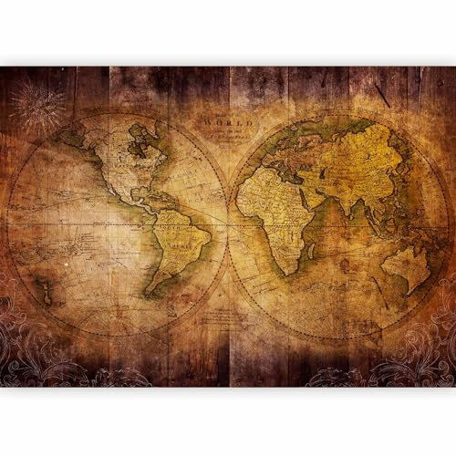 murando – Papier peint intissé 300x210 – Papier peint – Tableaux muraux déco XXL – carte du monde k-A-0019-a-c