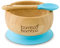 bamboo bamboo Ensemble Bols de Sevrage et Cuillères pour Bébés Avec Anneau d’aspiration en Silicone, Bols pour Tout-petits avec Cuillère pour Bébés à partir de 6 mois (Bleu)