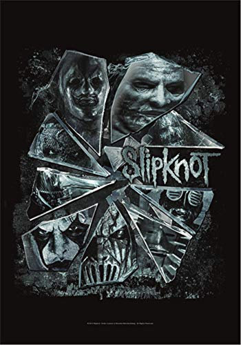 Heart Rock Bandera Original Slipknot Broken Glass, Tela, Multicolor, 110 x 75 x 0,1 cm