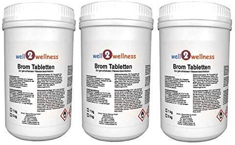 well2wellness® Brom Tabletten 20g, 3,0 kg (3 x 1kg)