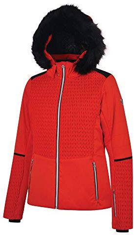 Regatta Uphill Damen-Skihose, regenbeständig, leicht, winddicht, schmale Passform, Bootcut-Saum, Schneegamaschen und Reißverschlusszwickel, ideal für Winter-Outdoor-Sport, Weiß