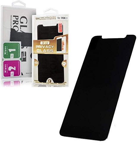 cofi1453 Privacy Glas kompatibel mit iPhone XS MAX Schutz Schutzglas Blickschutz Folie Anti-Spy Sichtschutz 9H Display Schutzfolie Protector