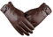 YUEMING Winterhandschuhe Touchscreen Herrenhandschuhe，Herbst- und Winter-PU plus Samtverdickung,Outdoor Handschuhe Sporthandschuhe (Brown)