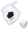 PREMIUM ROSE - Cubo Rosa Stabilizzata Nera 5 cm con Marmo di Carrara - Rosa Eterna Stabilizzata Made in Italy - Idea per Occasioni Formali e Chi ha Stile Dark - Nero A 1057