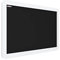 ALLboards Tableau à Craie Noir avec Cadre en Bois Blanc Style Smartphone 90x60cm, Tableau pour Ecrire