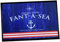 Artylicious Personalised Boat - Narrow boat/Yacht/sailboat/canal barge - Nautical striped anchor door mat 60 x 40 cm - boat accessories