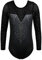 ZNYUNE Long Sleeve Gymnastics Leotard Printing Sparkle Dancing Athletic Leotard For Girls 203 SequinBlack 6A
