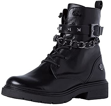 Marco Tozzi Damen by Guido Maria Kretschmer 2-2-85217-27 Mode-Stiefel, Black/Gun MTL, 38 EU