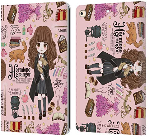 Head Case Designs Officially Licensed Harry Potter Hermione Pattern Deathly Hallows XXXVII Leather Wallet Case Compatible With Apple iPad 9.7 2017 / iPad 9.7 2018