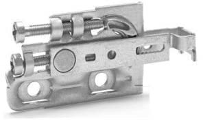 INDAUX Par de ganchos para colgar muebles suspendidos SCARPI 4 – Opción antivuelco (estándar – a presión, COVER blanca)