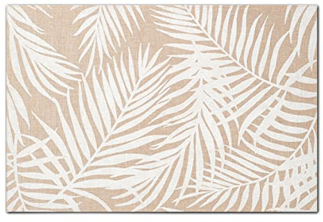 Zeller 27067 Platzset 'Palme', Polyleinen, weiß, ca. 45 x 30 cm