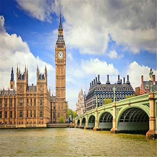 Puzzle 1500 Teile, (Big Ben London Gebäude) Puzzle Erwachsene 1500 Teile, Impossible Puzzle, Puzzle Kinder Mädchen, Geschicklichkeitsspiel für die ganze Familie, Puzzle Erwachsene 1500 Teile-35x23 Zo