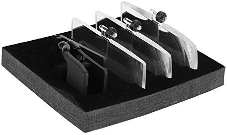 Brillenlupenclip, Brillenlupenclip auf, EIN Lupenclip mit Kunststoffetui für Brillen, Wimpernbrillenlupe mit Licht für Brillenträger, 1,5 x 2,5 x 3,5 cm