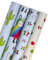 Holijolly Geschenkpapierrolle - Süßes Lama und Sterne mit Metallicfolienglanz - 4 Rollen - 76x300cm pro Rolle