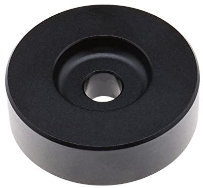 YINETTECH 45 RPM Adapter Insert for 7 Inch Vinyl Records, Aluminum, Black, Turntable Accessory, Adapter