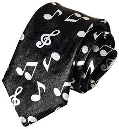 Herren Krawatten Business Krawatte für Herren Musik Note Mode-Krawatte, schmal Krawatte für Männer, Weihnachten, Hochzeit, Business, formelle Party, 145 x 8 cm