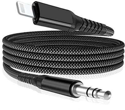 Basesailor Lightning Klinke Kabel, Aux Kabel iPhone, Auto 3.5MM Kopfhörer Audio Kabel für iPhone 14 13 12 11 Pro Max Mini 2022 2021, XR, XS, X, 9 SE,7 8 9 Plus, AirPods Pro 2, iPad 9