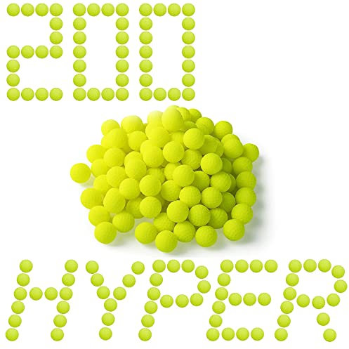 200 Rounds Refill Balls Ammo for Nerf Hyper Blaster Series Stock Up Hyper Games