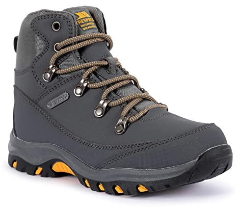 Trespass Kids Waterproof Walking Boots Corin Grey in Size - 3