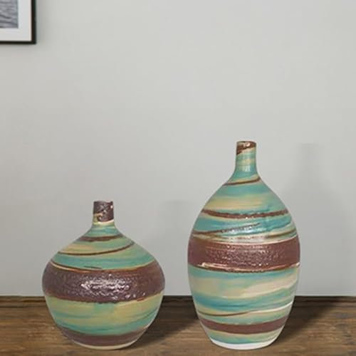 SUNMME Vintage Keramikvase Tischdekoration Wabi-Sabi Homestay Hotel Weiche Dekoration