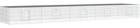 vidaXL Kaninchenkäfig 5 Paneele 541x109x54 cm Verzinktes Eisen Haustierkäfig