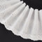 FINGERINSPIRE 6.8m Baumwolle bestickt Öse Spitze Trim 15.5cm breit Weiß Spitze Band Floral Öse Spitze Band Baumwolle Faser Kragen für Lolita Kostüm Mädchen Kleid Haustier Kleidung