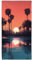 YISUMEI Mikrofaser Strandtuch XXL, Strandhandtuch Leicht Strandtücher Schnelltrocknend, Sonnenuntergang Schwimmbad Palme, 180 x 90 cm