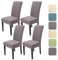 Stuhlhussen 4er Set Stretch Stuhlbezug Universal Jacquard Esszimmerstühle Stuhlhussen Abnehmbar Waschbar Hussen Für Stühle Dekoration Stuhlbezug für Esszimmer Bankett Hotel (Dunkelgrau, 4er Set)-T