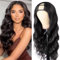 Body Wave U Part Wig Human Hair For Women Brazilian Virgin Human Hair No Glue Wig Human Hair 2x4 Upart Human Hair Wig 150% Density Natural Color 26 Inch