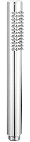 Muxios High Pressure Brass Round Handheld Shower Head Water Saving Shower Head with Easy Cleaning Rubber Nozzles Single Function Chrome Fnish Including Washer