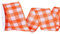 Kariertes Band Geschenkband 9m x 6,3cm Schleifenband Thanksgiving-Verpackungsband Herbstdekoration Dekoband,Bastelbänder für Weihnachten,Hochzeit,Erntedekoration,Geschenkverpackung,Orange Weiß