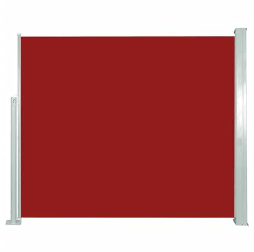ShGaxin Einziehbare Seitenmarkise, Markisen für Terrassen, Markisen für den Außenbereich, Markisen für Fenster, 120 x 300 cm, Rot