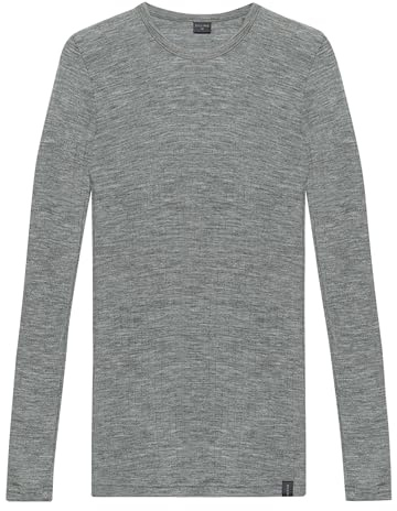 Dilling Damen Oberteil aus Merinowolle - Grau meliert 40