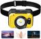 Masmejor Stirnlampe LED Wiederaufladbar 15W Kopflampe Stirnlampe Aufladbar mit Sensor 1000LM, 1200MAH, Zoomfunktion, Leicht und Tragbar, Superhell LED Lenser Stirnlampe für Joggen, Camping und Angeln