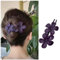 Aneneiceera Pince À Cheveux Violette En Acrylique Vintage Pince À Barrette Violette Pince À Barrette À Fleurs Violette Pince Minimaliste Accessoires De Cheveux Pour Femmes (violet)