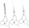HAPINARY 3St friseurzahnschere flache schere Effilierschere Friseurschere Schere zum Schneiden von Haaren Haarschere zum Ausdünnen professionelle Haarschere Rostfreier Stahl Silver