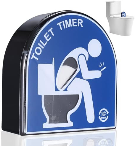 Timer per WC a clessidra da 5 minuti, bicchiere creativo per ore di sabbia e toilette con clessidra, timer da giardino, decorazione per la casa, gadget divertenti per uomini, ragazzi, papà, marito,