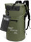 WELDUN Wasserdichter Rucksack 35L/50L Waterproof Rolltop Rucksack Dry Bag mit IPX8 Handyhülle, für Kajak, Kanu, Camping, Trekking, Wandern, Segeln oder andere Wassersportarten 35L Grün